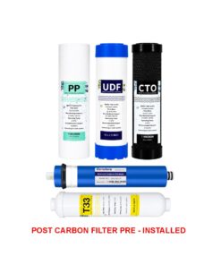 Alternative view of 150GPD 5 Stage Reverse Osmosis System with Pump