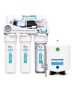 50GPD 5 Stage Reverse Osmosis System with Pump