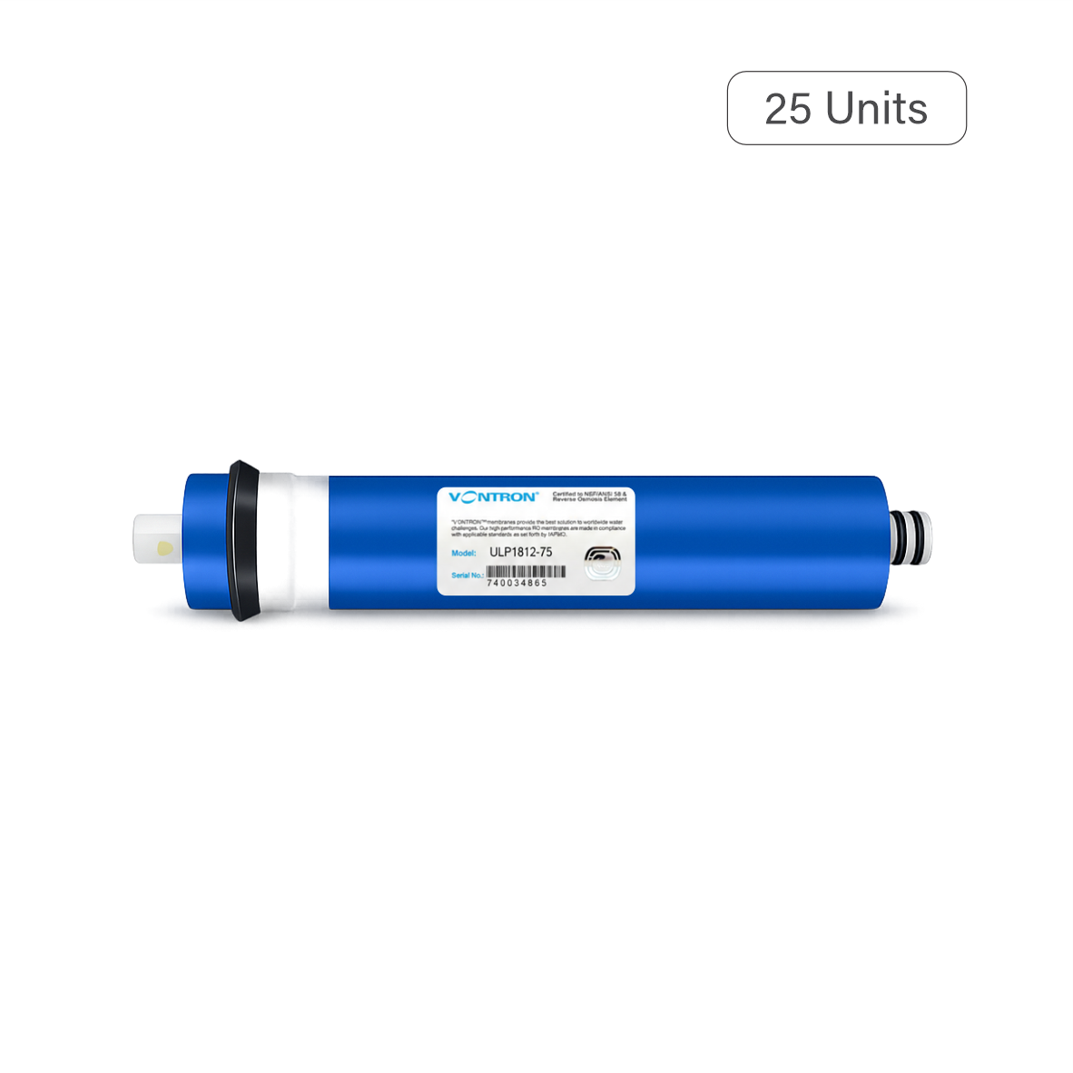 ULP1812-75GPD Vontron Reverse Osmosis Membrane - 25 Pack