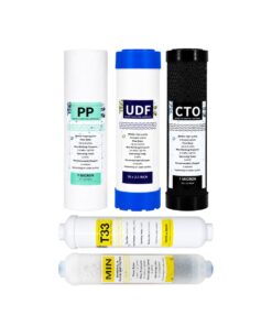 Reverse Osmosis Pre-Filter Set with Post Carbon and 4in1 Mineral Filter