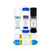 Reverse Osmosis Pre-Filter Set with Post Carbon and Mineral Filter