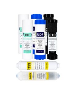 Reverse Osmosis Pre-Filter Set Twin Pack with Post Carbon and 4in1 Mineral Filter