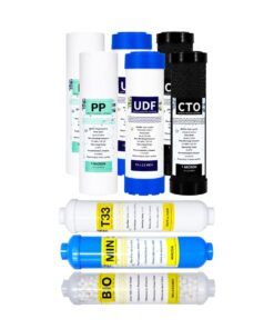 Reverse Osmosis Pre-Filter Set - Twin Pack with Post Carbon, Mineral and Bio-Ceramic Filter