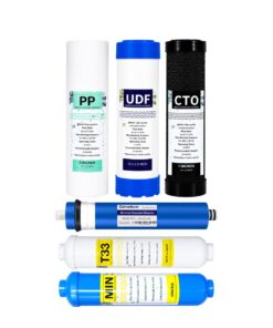 Reverse Osmosis Pre-Filter Set and 200GPD Membrane with Post Carbon and Mineral Filter