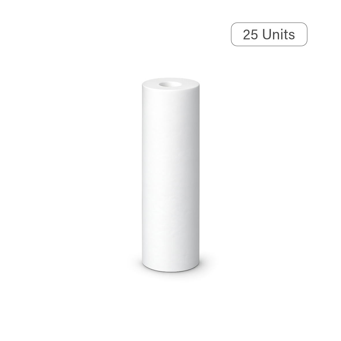 10Inch Standard Polypropylene (PP) Melt Blown Sediment Filter Cartridges - 25 Pack
