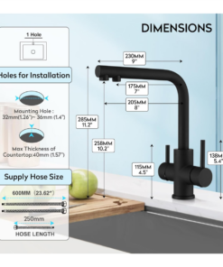 Black 3in1 Faucet