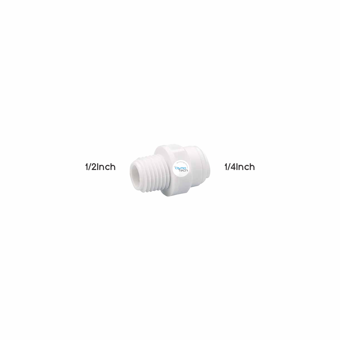 Quick Fit Straight Adaptor - 1/4Inch OD x 1/2Inch MIP