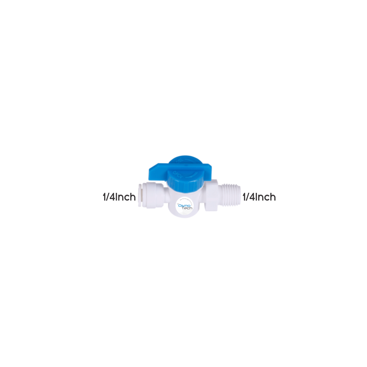 Quick Connect Manual In-Line Valve - 1/4Inch OD x 1/4Inch MIP