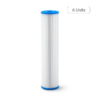 20Inch Big Blue Pleated Filter Cartridge - 6 Pack