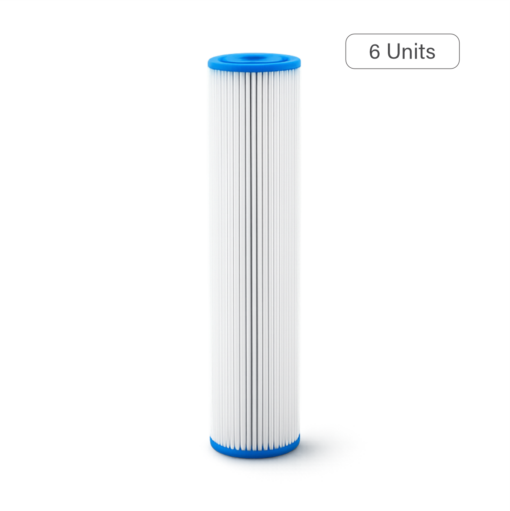 20Inch Big Blue Pleated Filter - 10mic - 6 Pack - Osmotech (Pty) Ltd