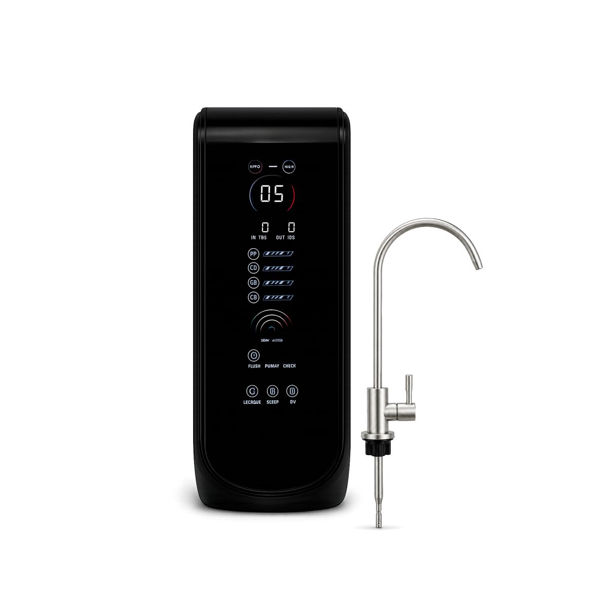 800GPD 5 Stage Smart Reverse Osmosis System with LED UV